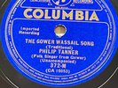 Philip Tanner  The Gower Wassail Song / Young Henry Martin 78 EX  Columbia 372-M