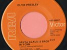 Elvis Presley Orange Label Gold Standard 447-0647 Blue Christmas / Santa In Town
