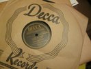 DECCA Black LABEL 78 rpm 10 inch LOUIS ARMSTRONG LA VIE EN ROSE C'est Si Bon EXC
