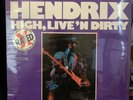 Jimi Hendrix “High, Live’n Dirty” 1978 Red Vinyl 12”