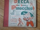 Walt Disney – PINOCCHIO (w/Cliff Edwards) 4x 78rpm discs, Decca 1940