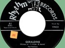 SWING TONES Geraldine / You Know Baby 45rpm Rhythm Records 1958 rare label