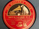 Beethoven Sonata in A Major OP.47 4x Shellac Gramophone records 