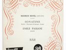 EMILE PASSANI Maurice Ravel sonatine french piano 1952 Pathé 45 ED 44 vinyl EP