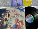 Vintage Original NAT KING COLE MAGIC OF CHRISTMAS SONG CD + LP VINYL RECORD LOT