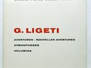 MADERNA, BOUR - LIGETI aventures, nouvelles aventures, volumina WERGO LP NM