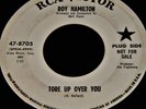 Vintage Record, ROY HAMILTON: TORE UP OVER YOU, PROMO, 45rpm, 1965, Rock N' Roll
