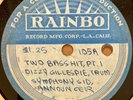 Dizzy Gillespie 78 Acetate LISTEN Radio Transcription Two Bass Hit Symphony Sid