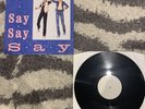 WHITE LABEL TEST  PRESS Paul McCartney and Michael Jackson - Say Say Say  Vinyl
