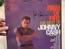 Rare Autographed Johnny Cash Ring of Fire Record Columbia 8853