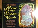 POEMS & SONGS OF MIDDLE EARTH Lp JRR Tolkien VINYL RECORD CAEDMON LORD OF RINGS