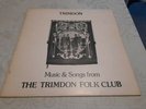 The Trimdon Folk club Trimdon Private Press Uk  Insert Feat Jez Lowe