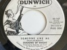 SHADOWS OF KNIGHT Three For Love/Someone Like Me PROMO 45-164 DUNWICH RARE G