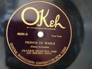 HOT JAZZ FRANK QUARTELL MELOGY Boys (New Orleans) Okeh 40258 Prince of Wails V+