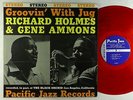 Richard Holmes & Gene Ammons - Groovin' With Jug LP - Pacific Jazz Red Wax VG+