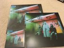 WOLF ALICE BLUE WEEKEND SIGNED PRINT , TRANSPARENT RED VINYL AND CD