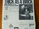 Jethro Tull - Thick As A Brick Vinyl, 1972 MINT