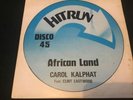 Carol Kalphat African 12’’ Ex Con Reggae Bob Marley Roots Dub Specials Lee Perry