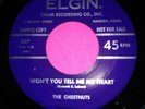Elgin-Bill Baker w/The Chestnuts-Won't You Tell Me My Heart 1959 PROMO Doowop M-