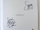 FEEDER All Bright Electric SIGNED Yellow & Black VINYL 2x LP Set Mint RARE