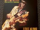 STEVIE RAY VAUGHAN & DOUBLE TROUBLE--LIVE ALIVE-RARE Vinyl x2 LP 180g-BLUES ROCK