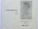 Walter Gieseking Schubert LP Columbia 33CX1611 EX/VG 1950 Schubert