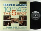 Pepper Adams Quintet - 10 To 4 At The 5-Spot LP - Riverside Black Label DG VG+