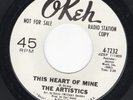 Northern Soul 45 THE ARTISTICS This Heart of Mine / I'll Come Running OKEH DJ NM