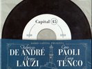 FABRIZIO DE ANDRE' Gino PAOLI Bruno LAUZI Luigi TENCO | RARO BOX Promo 45 GIRI |