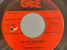 DOO WOP 45 FIVE CROWNS GEE 1001 DO YOU REMEMBER / GOD BLESS YOU