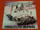 DECIMATOR - Carnage City - 1989 Neat Records First Press A1/B1 UK THRASH METAL