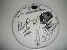 JOY DIVISION Gig Used drum skin SIGNED & Doodled on by Morris, Hook, & Sumner