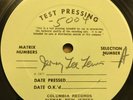 JERRY LEE LEWIS - COUNTRY MEMORIES (1977) LP TEST PRESSING