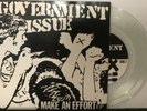 Government Issue - Make An Effort EP 7” EP 1984 Fountain of Youth 4 Clear Vinyl