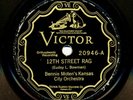BENNIE MOTEN Kansas City Orchestra 1927 Victor 20946 12th Street Rag / Baby Dear