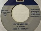 Disco Funk Soul 45 AGED IN HARMONY You're A Melody MOR-TONES Extended Disco HEAR
