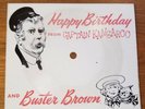 MINT Captain Kangaroo Buster Brown Happy Birthday Mini Cardboard Record