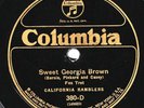 Columbia #380-D: California Ramblers-Sweet Georgia Brown/Hotsy-Totsy V/V+ hot