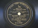 Beyle & Gresse Gounod Faust Single Side 78 RPM G&T G.C.-34127