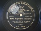 Léon Beyle Tenor Massenet Marie-Magdeleine Single Side 78 RPM G&T G.C.-34638