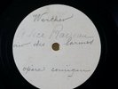 Alice Raveau Werther 78 RPM Sample Record Ideal Matrixes MAYBE UNPUBLISHED