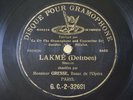 André Gresse Bass Delibes Lakmé Single Side 78 RPM G&T G.C.-2-32691