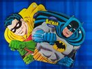Vintage Synthetic Plastics DC Batman + Robin 45 RPM Vinyl Record Set NM