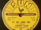 ROCKABILLY 78 Johnny Cash THOUGHT YOU'D LIKE TO KNOW/JUST ABOUT TIME Sun 309 E+