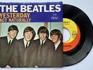 BEATLES - Yesterday / Act Naturally 45 RPM single 1965 Capitol VINYL RECORD w PS