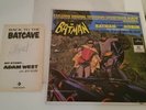 Signed Adam West book page+ Batman Exclusive Original Tv Soundtrack Album Vinyl