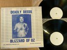 OZZY OSBOURNE - DEADLY DEEDS - BLIZZARD OF OZZ -PRIVATE PRESS 2 LP -NEWCASTLE 81