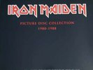 Iron Maiden–Picture Disc Box Black EMI  Promo & 2  Picture Discs. POM & NOTB