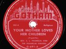Hear Rare Gospel 78 REV C.L. FRANKLIN w/Aretha & The FRANKLIN SINGERS GOTHAM 691
