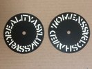 Crass - Reality Asylum - rare original printers labels samples